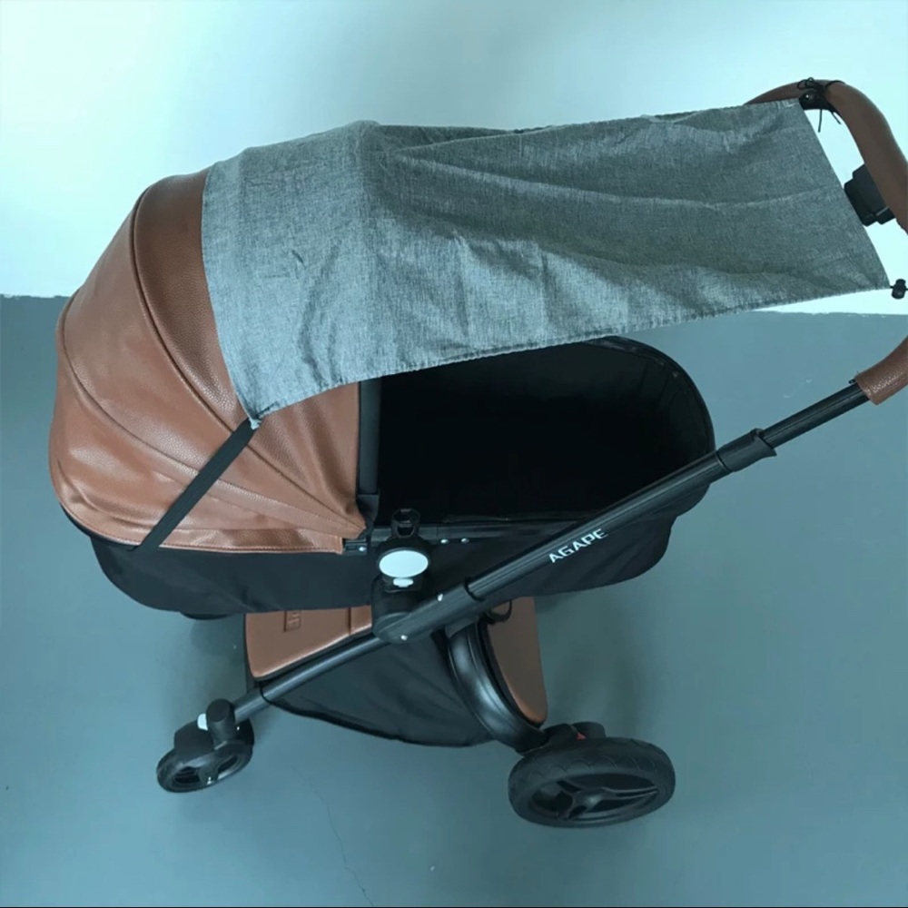 Universal baby stroller windproof protection sunshade visor. UV resistant.